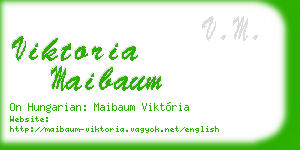 viktoria maibaum business card